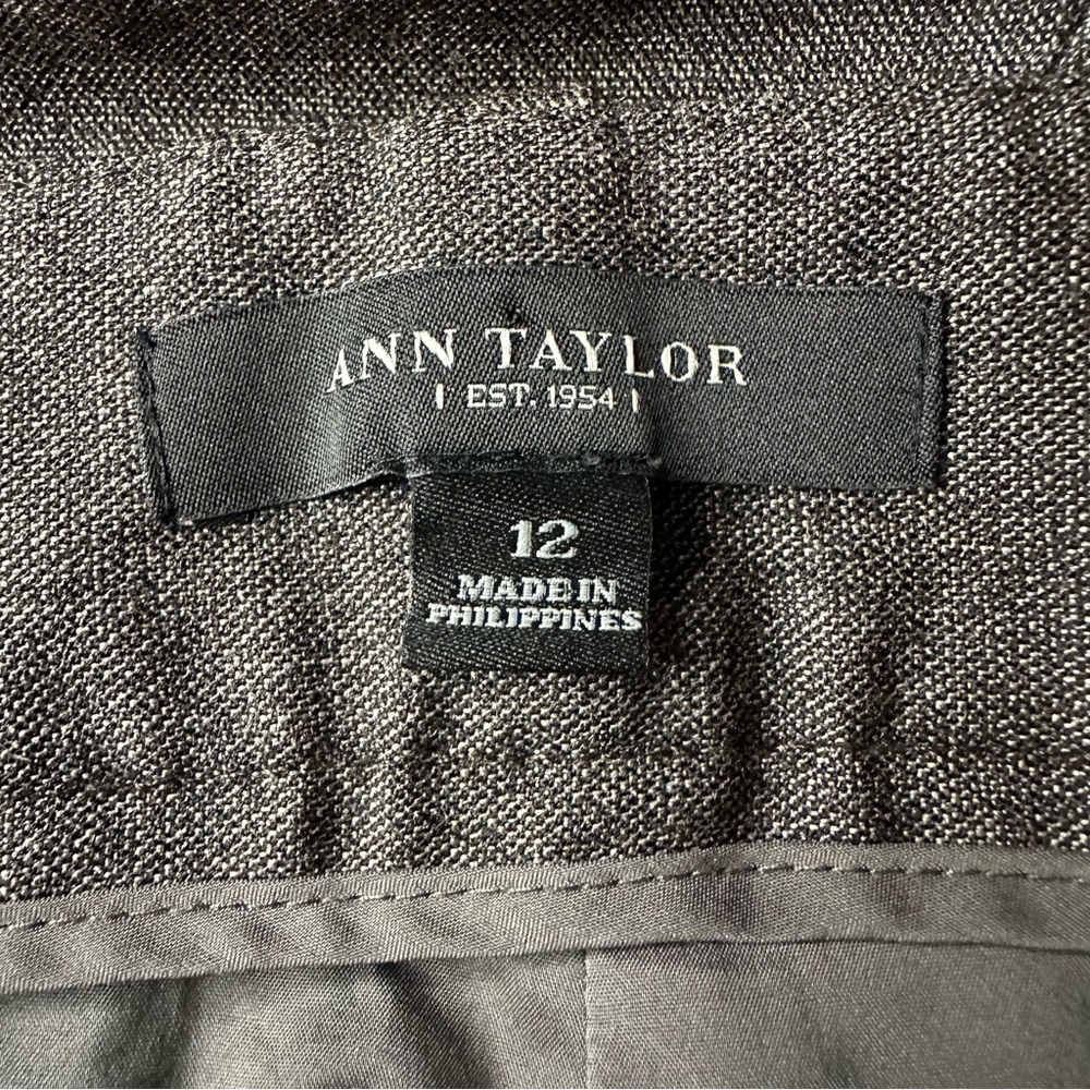 Ann Taylor brown virgin wool blend trouser pants Size 12 - Picture 12 of 13